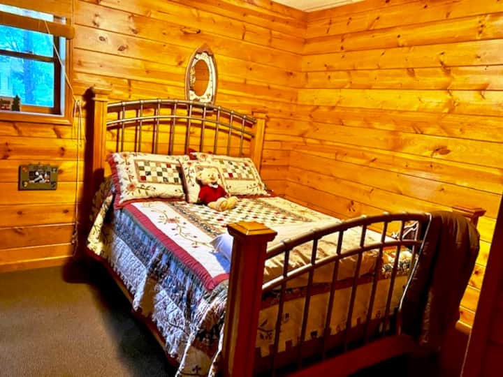 Queen Bed in Basement