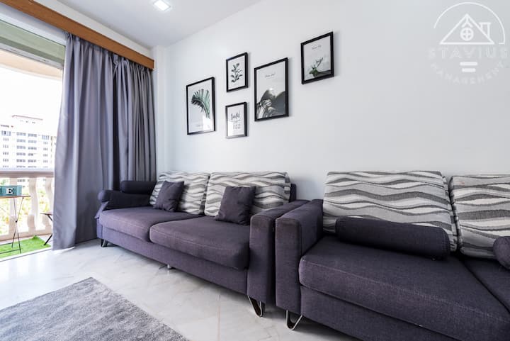 Port Dickson 7pax 2BR Glory Beach Resort Seaview - Apartments for