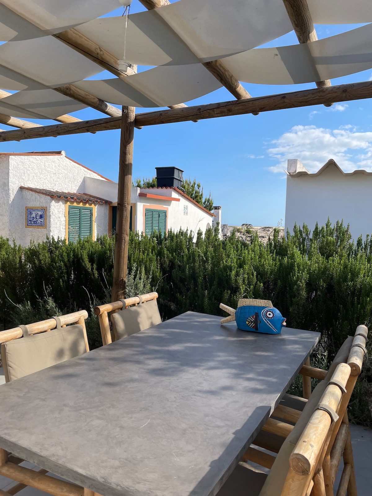 Overdekt terras – Casa das Árvores, Ilha Armona Algarve