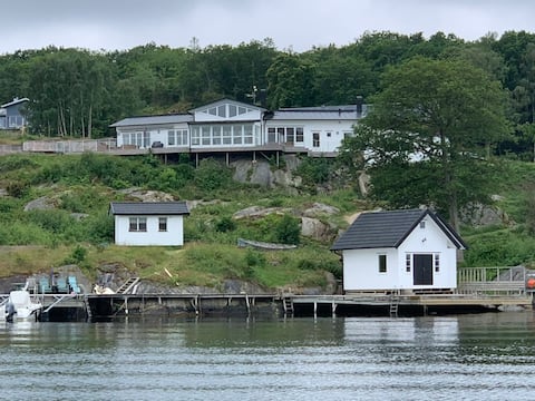 Exclusive house with boathouse and sea deck