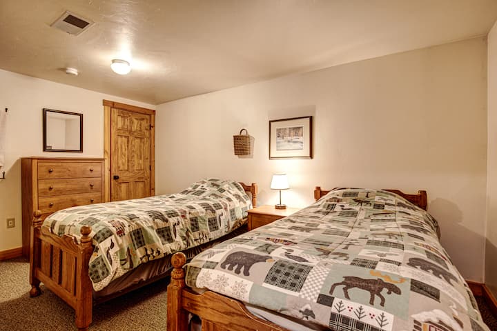 Lower level twin bedroom