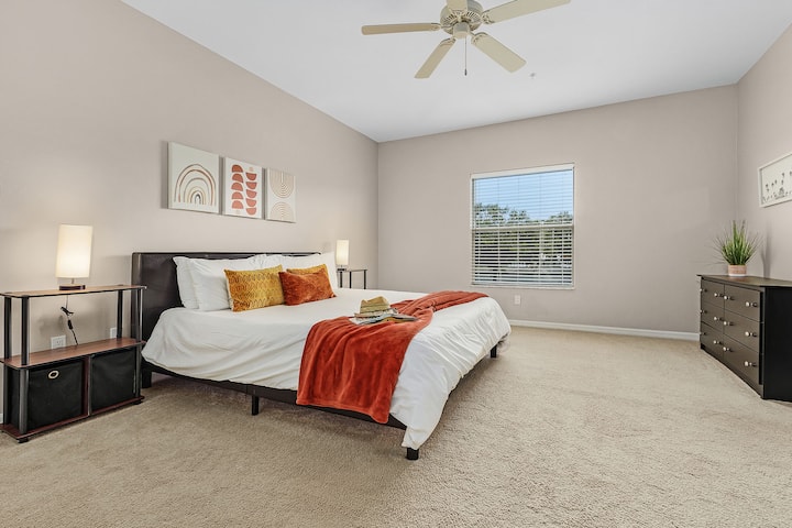 The master bedroom with plenty of room