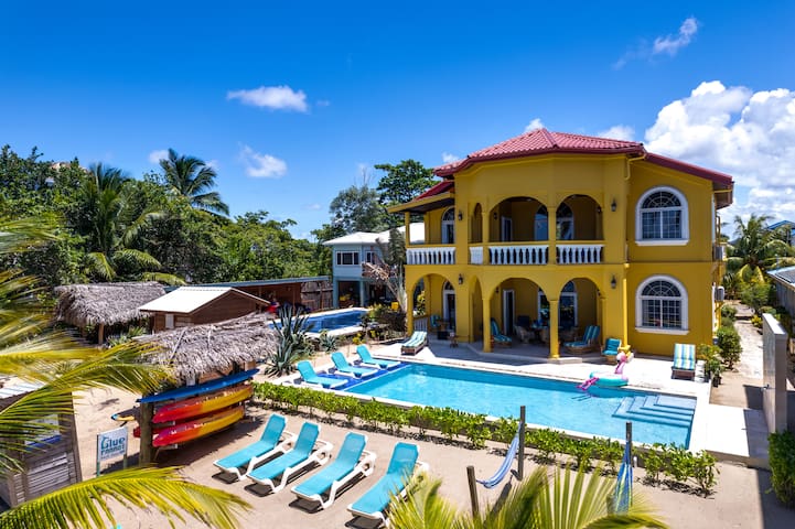 Beach front luxury home sleeps 12 with pool