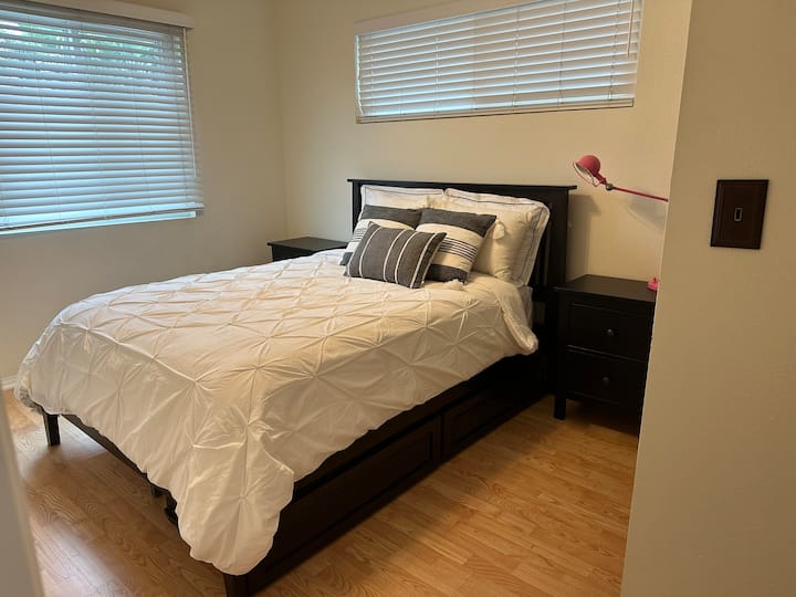 Bedroom with full size bed
