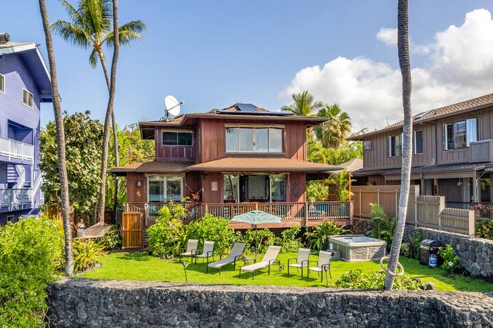Kona Dolphin and Whale House. Rare Oceanfront. Spa gallery image 2