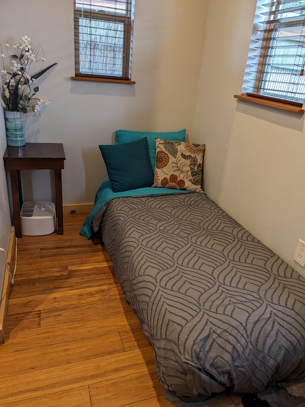 Chair made up for sleeping (twin size bed)