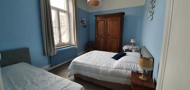 chambre bleue, autre angle de vue