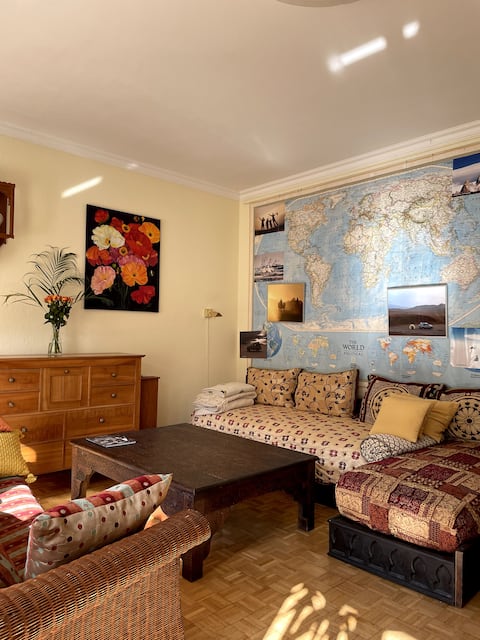 Leistungsstarkes Airbnb: 3 bedrooms, 100 m², close to English Gardens in Universität