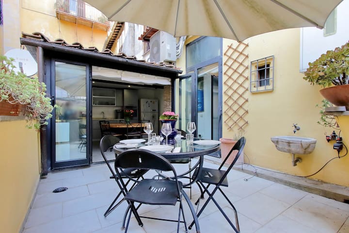 Ripa Terrace Flat in Trastevere