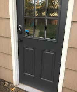 Entrada ampla para hóspedes