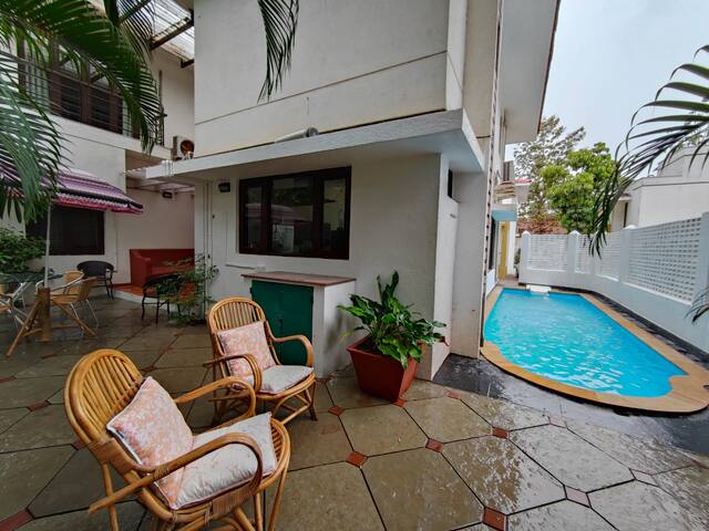 Goa Holiday Home 3 BR in Candolim  Pvt. Pool