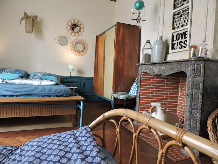 La chambre parentale avec vue sur la Cathédrale