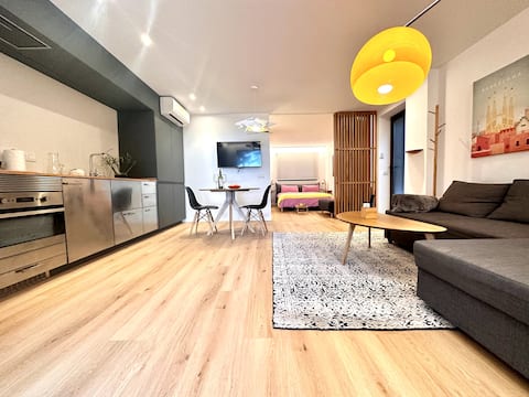 Airbnb con mejor rendimiento: Ideal Couple - Studio 2 pax 45 m2 - Gym & pool en Castelldefels