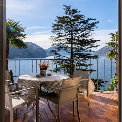 Successful Airbnb property: Romantic apartment at the foot of Mt. Bré in Lugano