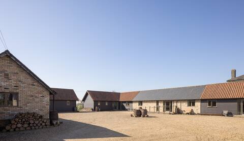 Beautiful barns with gorgeous hot tub