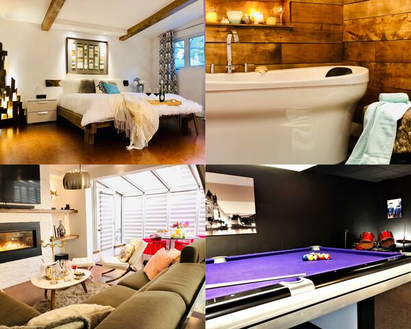 Fun and Vintage Family room in Quebec w/ love ones gallery image 2