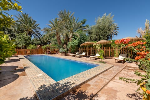 Berber house with swimming pool and garden