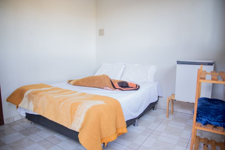 配备1张双人床的套房