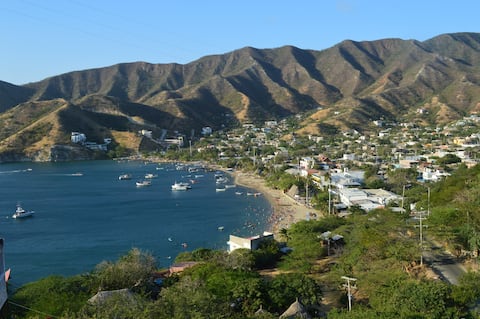 Loft with spectacular view of Taganga Bay