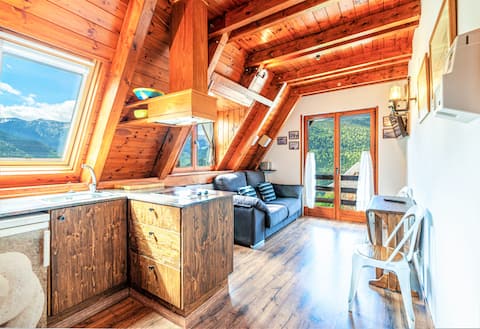 Top Airbnb: DUPLEX 3 KM FROM VIELHA, SPECTACULAR VIEWS WIFI D in Vielha E Mijaran