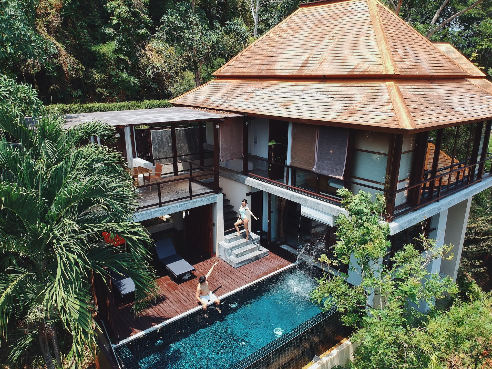 Stunning Waterfall Pool Villa, Chalong Bay View