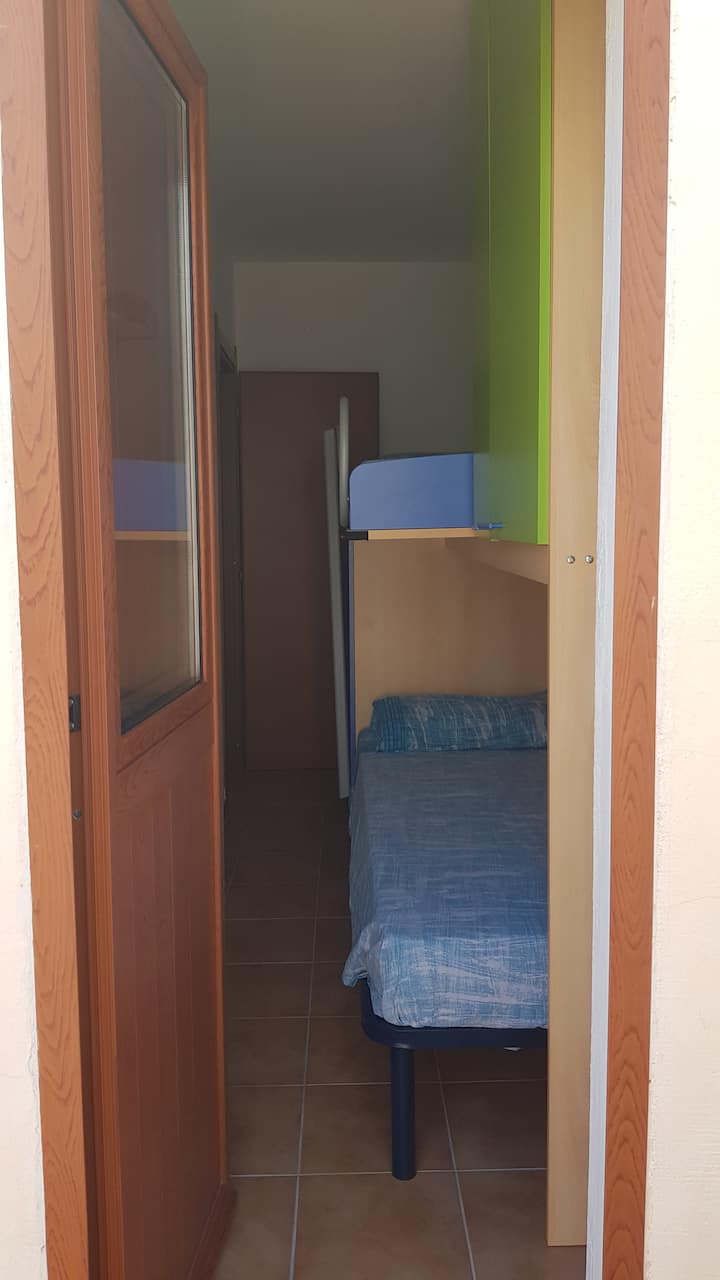 bedroom - French door at the back of the house
