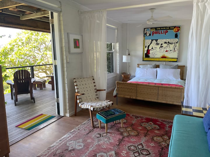 The master bedroom with its own private deck and en-suite.