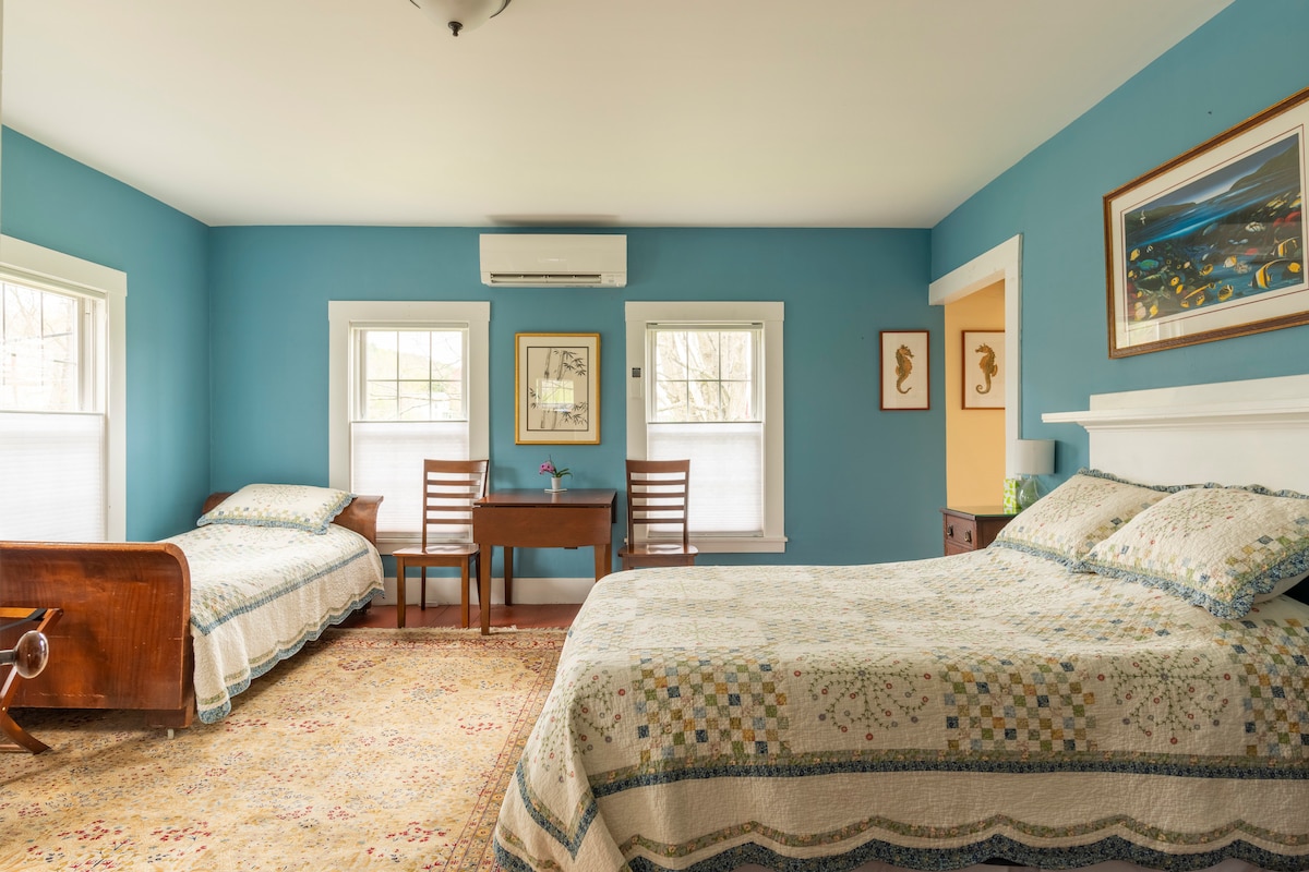 Master bedroom suite: 1 Queen & 1 Twin bed