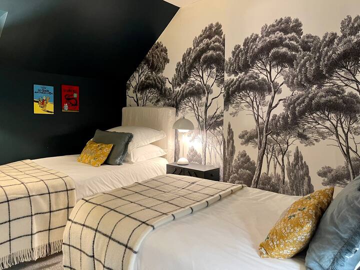 Chambre avec 2 lits simples