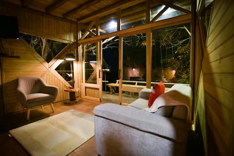 Cabin for 4 with Jacuzzi 50 minutes from Bogotá
