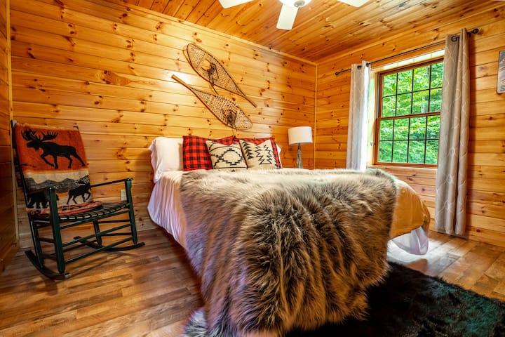 Main floor master #2 with memory foam mattress topper on the queen-sized bed! 