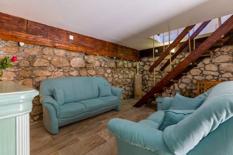 Successful Airbnb property: Rustic stone house with swiming pool in Selce