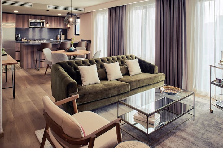 Condesa Rooftop Apt. Live/Work 2BR/2BA 4pax