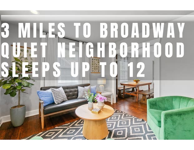 12 S house- 3 MILES to downtown, charming nbrhd