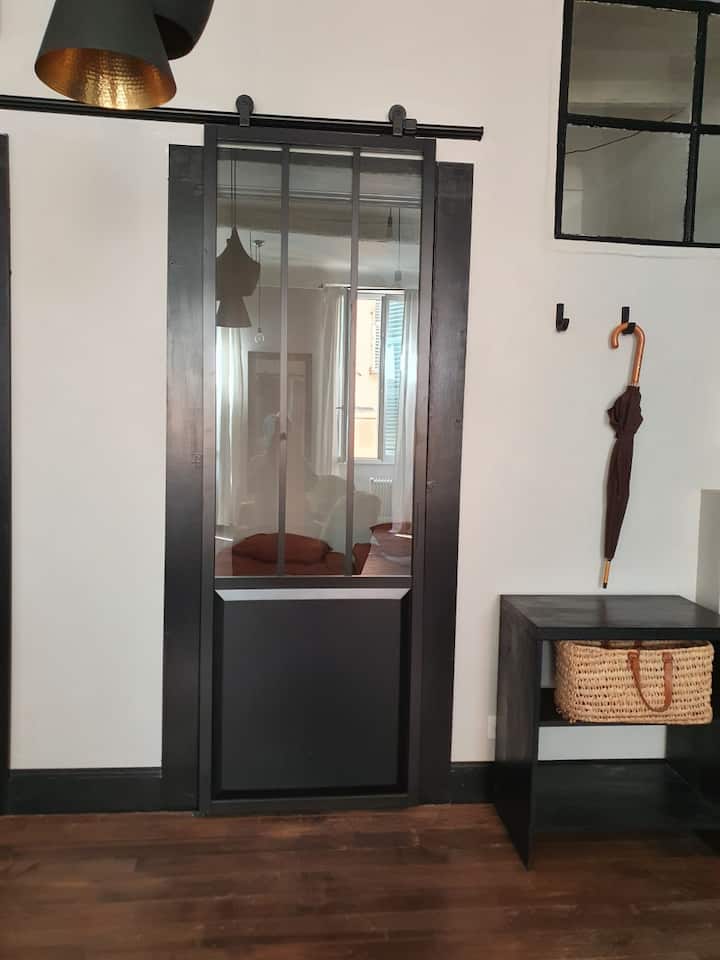 Entrada de la puerta a la segunda habitación