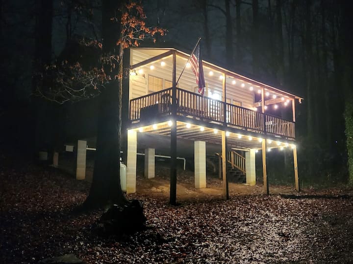 New Hottub! Walk To Town, Ev Charger, In The Woods, Perfect For Couples! - Sautee Nacoochee, GA