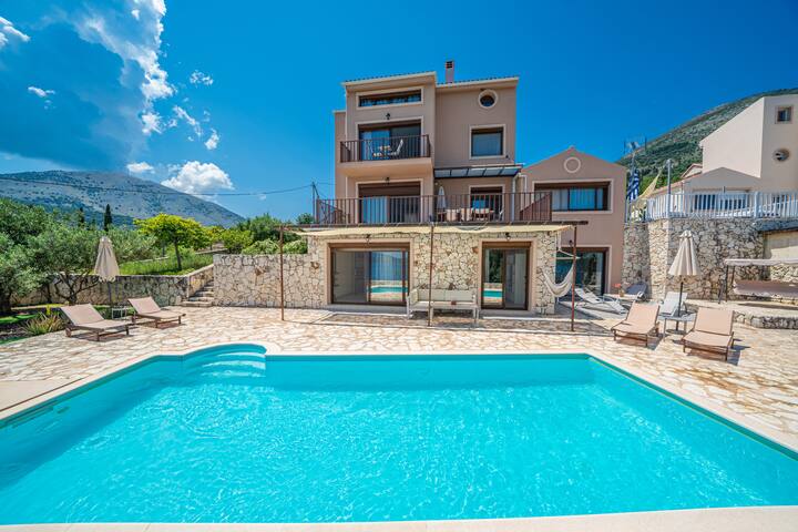 Villa Kandia with pool & amazing sea view