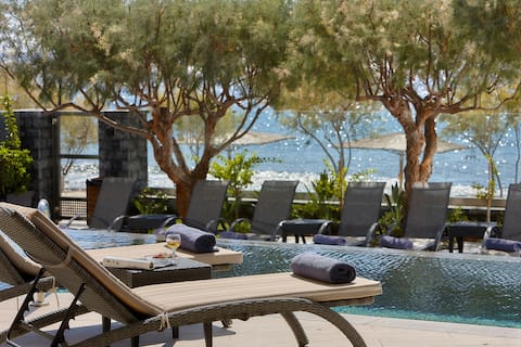 Moonlight water's edge living with pool+whirlpool