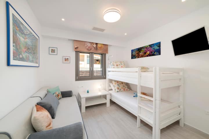 غرفة النوم 5، Io ، سرير أريكة كبير ، أسرّة بطابقين