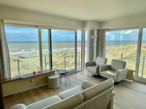 Successful Airbnb property: Panoramic view of sea-dunes, 3 bedroom, Koksijde in Koksijde
