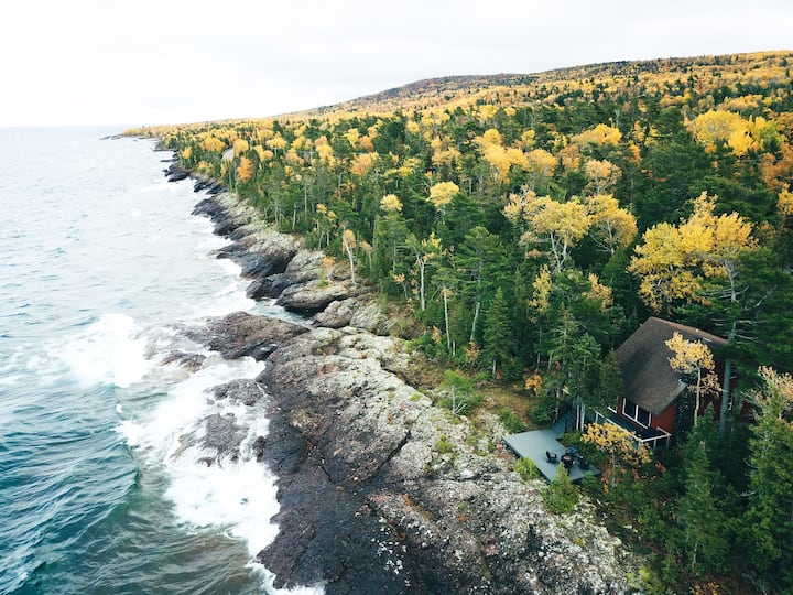 Secluded property and access to beautiful, Lake Superior.