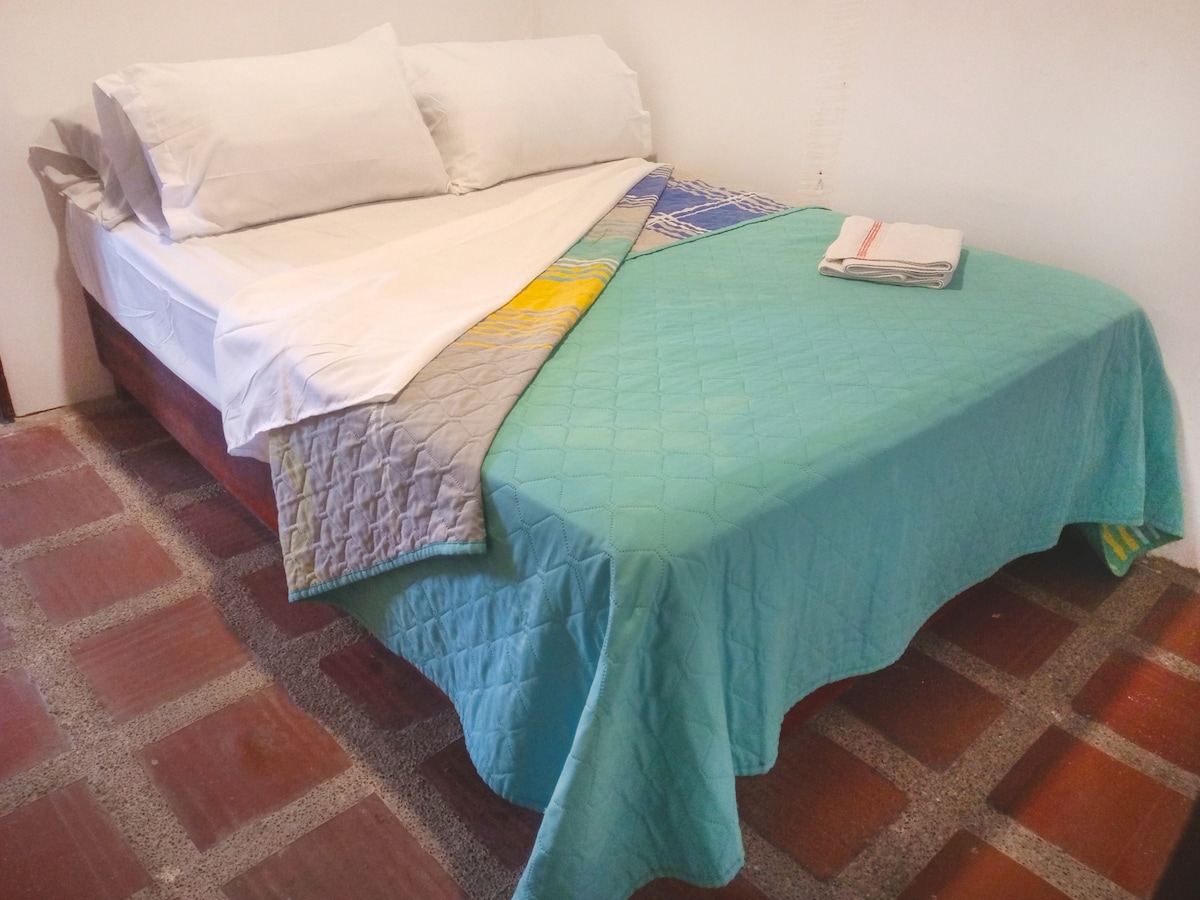 1 full bed and 1 full bed bunk bed in room. 