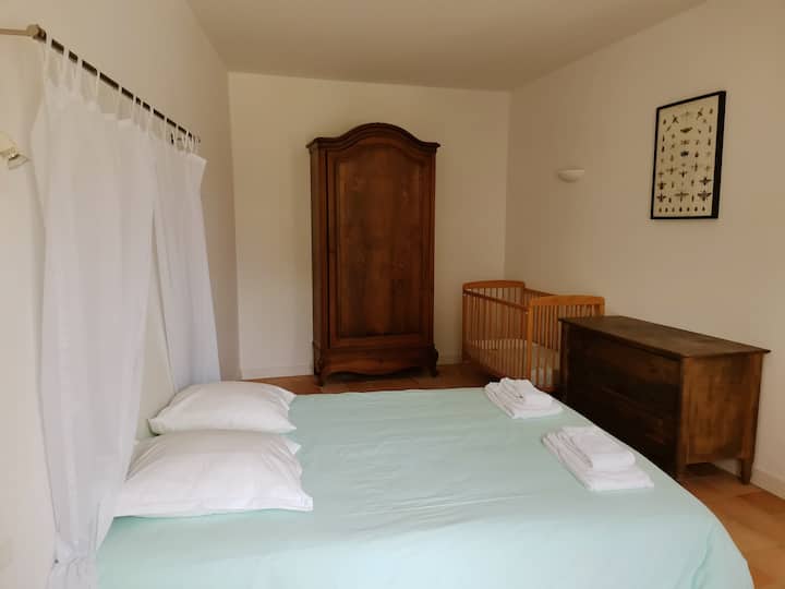 Ჩამბრე 1/ პირველ სართულზე მასტერ ბედრუმი 1 საძინებელი 1