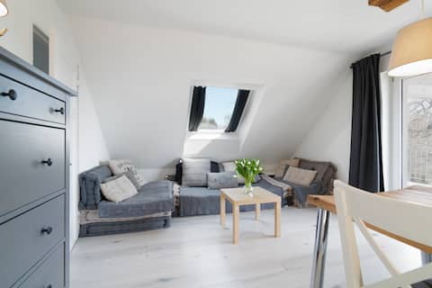 Beliebte Airbnb-Anzeige: Nautic lookout, roof terrace, Baltic Sea view, sauna in Sierksdorf
