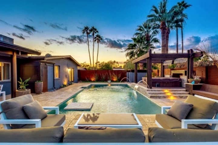 Old Town Scottsdale Oasis W/ Heated Pool, Hot Tub, Fire Pit, Arcade & Bbq Grill - Scottsdale, AZ