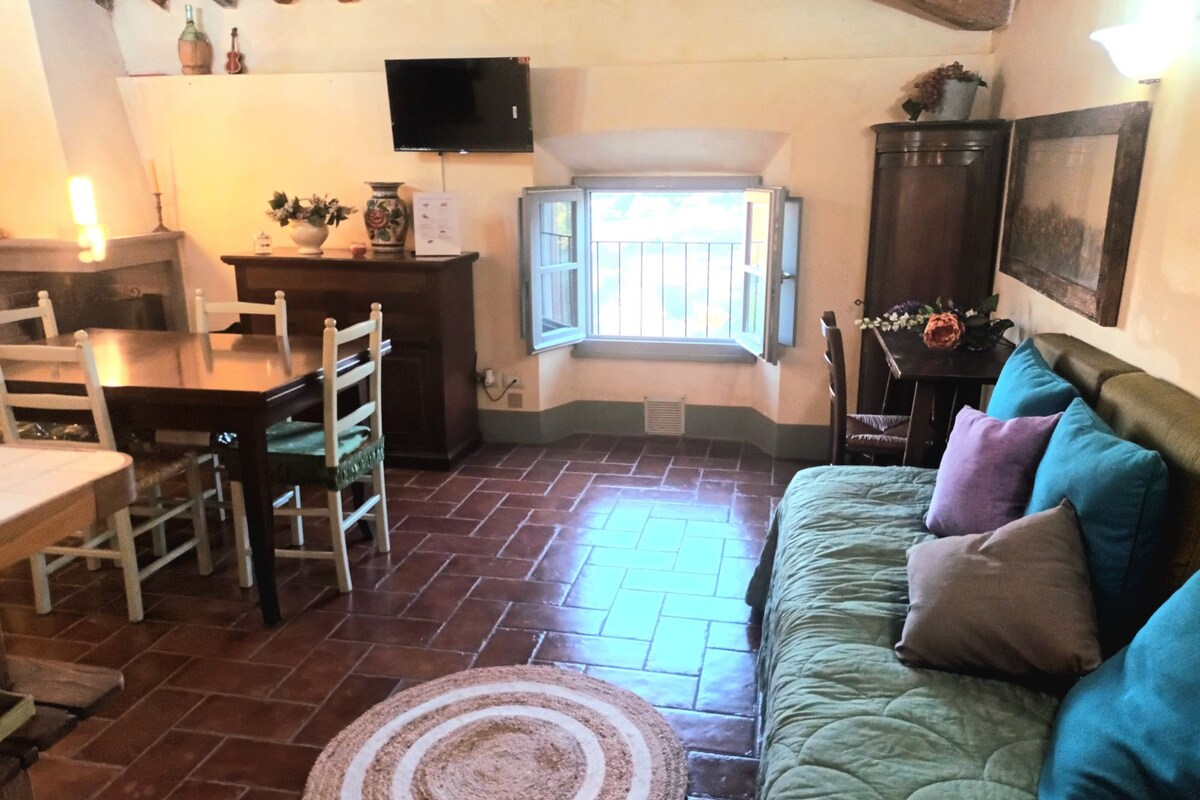 Sebule iliyo na meko na kitanda kimoja cha sofa