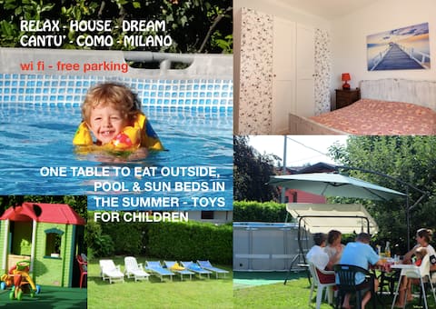 Sweet apartment and beautiful garden with pool