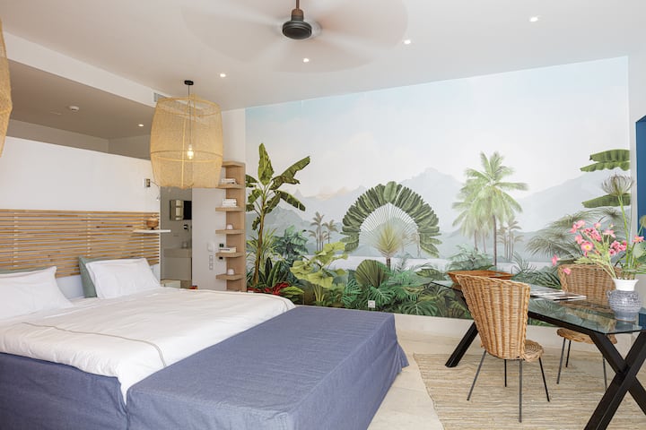 Soverommet med en king size-seng som også kan settes opp som to enkeltsenger.