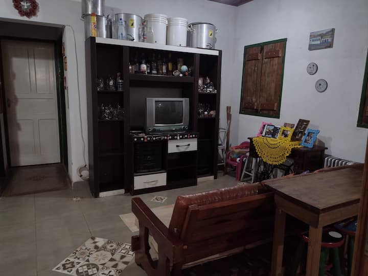 Მთავარი ოთახი - ტელევიზორი და გასართობი სივრცე