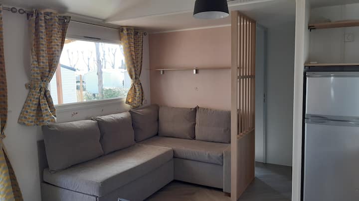 Loue Mobil Home Climatisé 4/6 Personne Camping 4* - Sérignan